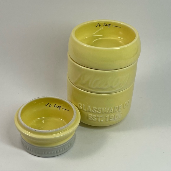 World Market Mason Ceramic Nesting Measuring Cups - Picture 3 of 8